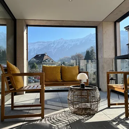Modern Jungfrau View With Terrace And Ac At Interlaken West Station Unterseen
