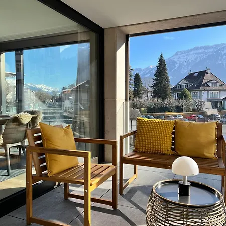 Modern Jungfrau View With Bbq And Ac At Interlaken West Station * Unterseen