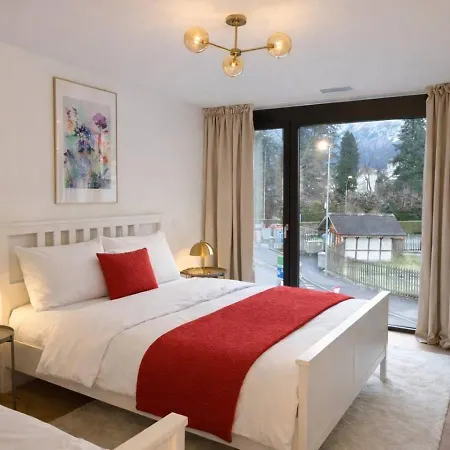 Daire Modern Jungfrau View With Terrace And Ac At Interlaken West Station *