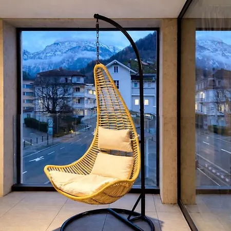 Modern Jungfrau View With Terrace And Ac At Interlaken West Station Daire