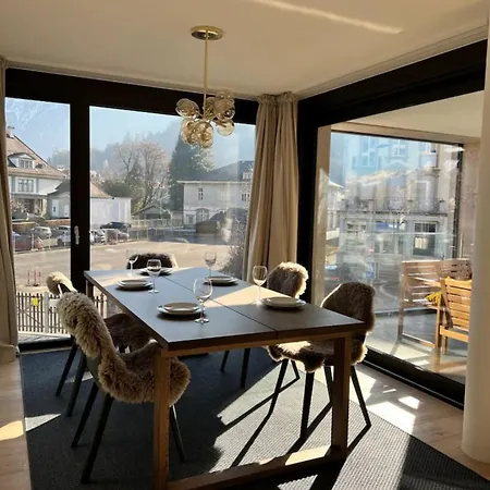 Jungfrau View Luxury Apartment At Interlaken West Station With Terrace And Ac Unterseen