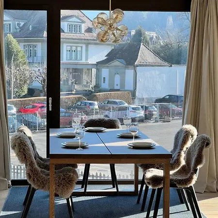Jungfrau View Luxury Apartment At Interlaken West Station With Terrace And Ac *