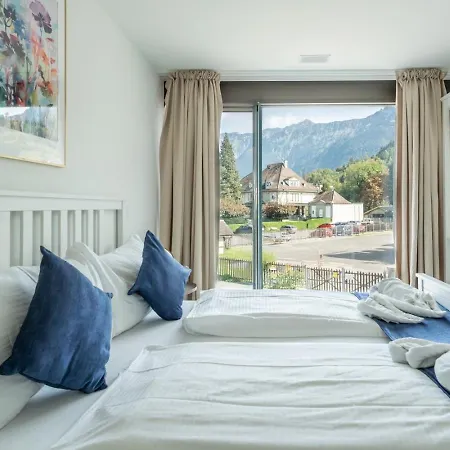 شقة Jungfrau View Luxury With Bbq And Ac At Interlaken West Station By Swissdreamliving Unterseen