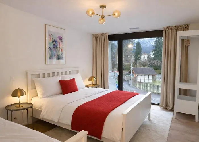 Modern Jungfrau View With Bbq And Ac At Interlaken West Station Lägenhet Unterseen