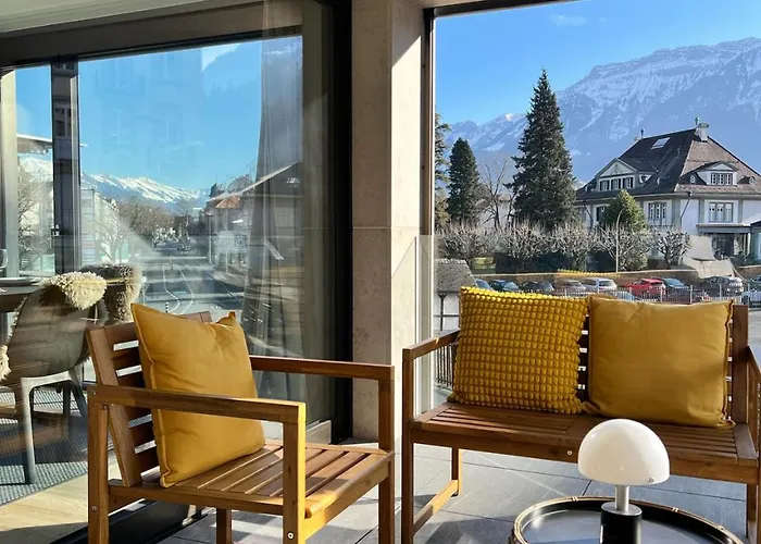 Modern Jungfrau View With Terrace And Ac At Interlaken West Station * Unterseen