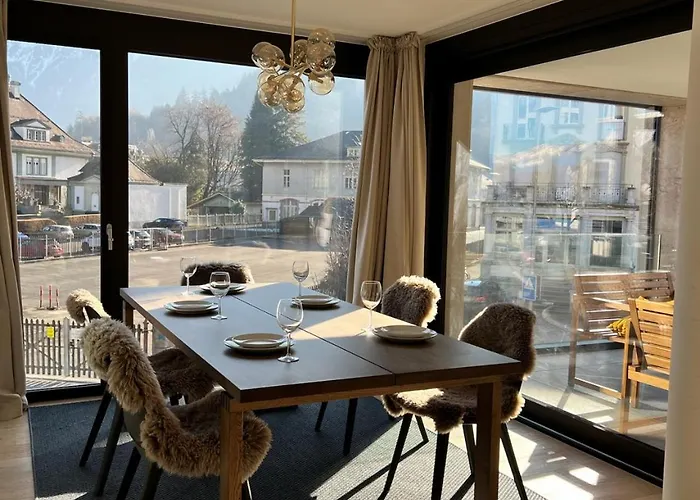Modern Jungfrau View With Terrace And Ac At Interlaken West Station * Unterseen