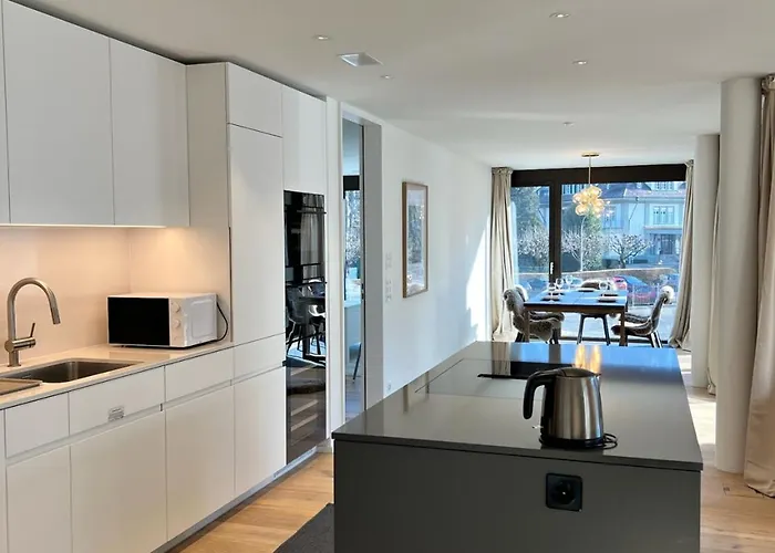 شقة Modern Jungfrau View With Bbq And Ac At Interlaken West Station