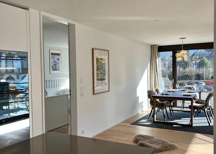 Modern Jungfrau View With Bbq And Ac At Interlaken West Station Lägenhet Unterseen