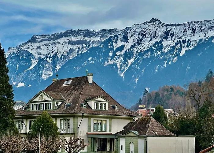 Lägenhet Modern Jungfrau View With Bbq And Ac At Interlaken West Station