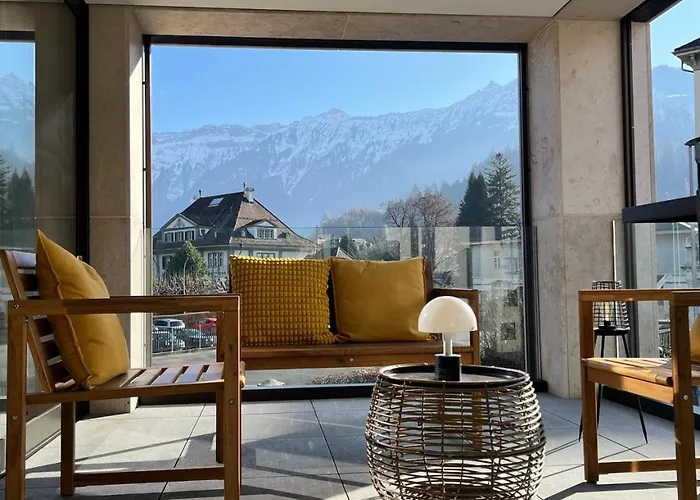 Modern Jungfrau View With Terrace And Ac At Interlaken West Station Unterseen