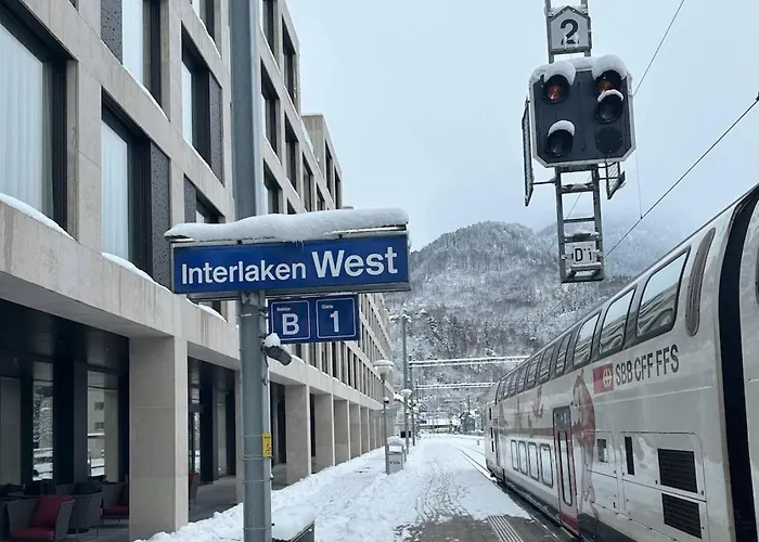 Modern Jungfrau View With Terrace And Ac At Interlaken West Station *
